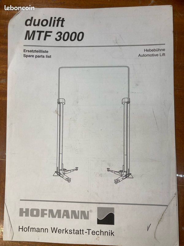 Pièces pont élévateur Hoffmann MTF 3000 (image 2)