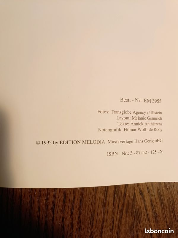 Vends livret + partition " Marlène Dietrich " 1992 (image 3)