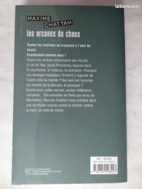 Les Arcanes du Chaos – Maxime Chattam (image 3)