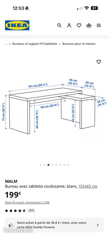 Bureau Ikea (image 3)