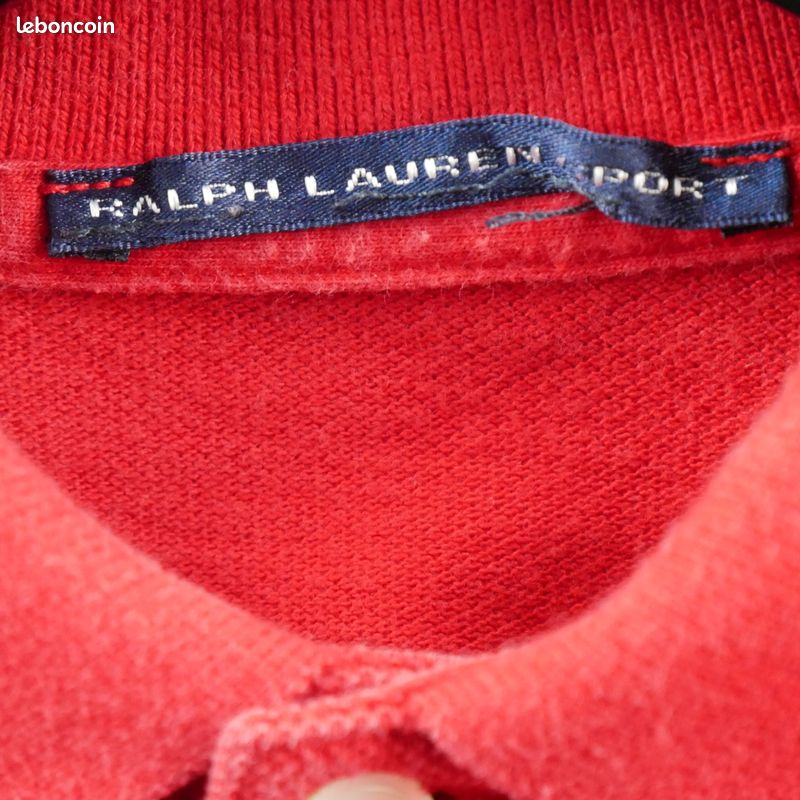Polo Ralph Lauren Polo manches courtes Femme Taille L Rouge #QWE3760 (image 5)