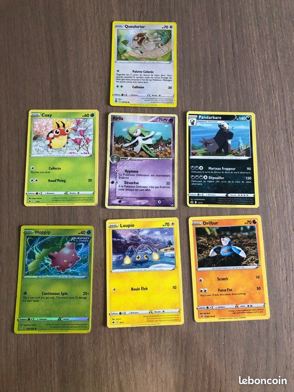 7 cartes Pokémon (image 1)