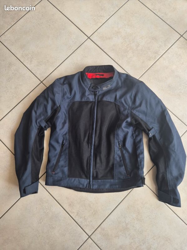 Blouson Moto été (mesh) Furygan Mistral Evo - Taille 2xl - Bleu Marine (sans protections) (image 1)