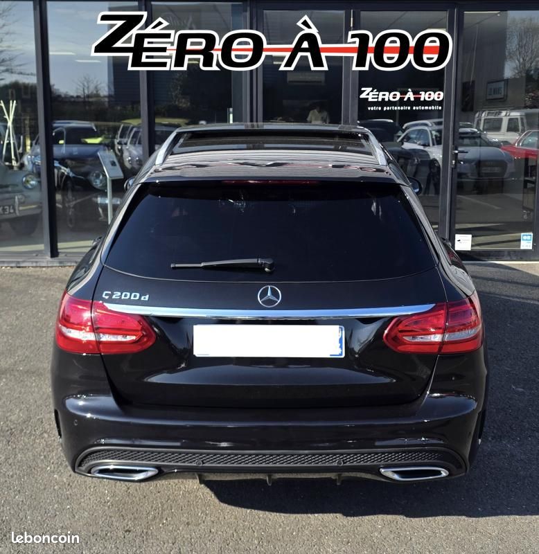 Mercedes Classe C 200 2.1D AMG LINE – AIRMATIC TOIT PANO INTÉRIEUR ROUGE (image 3)