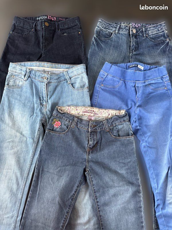 Jean Fille Gap Taille 12 – Coupe Petite Amie – Bleu – Neuf Avec étiquette