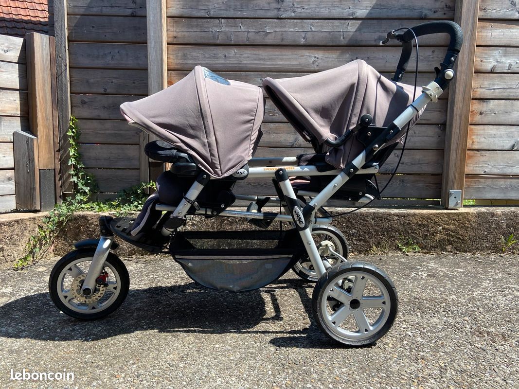 Jane Powertwin Double Marche Poussette Occasion Poussette Jumeaux