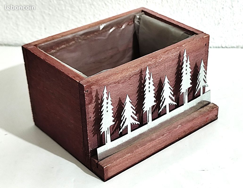 Vide–poche, porte–crayons ou jardinière en bois (image 2)