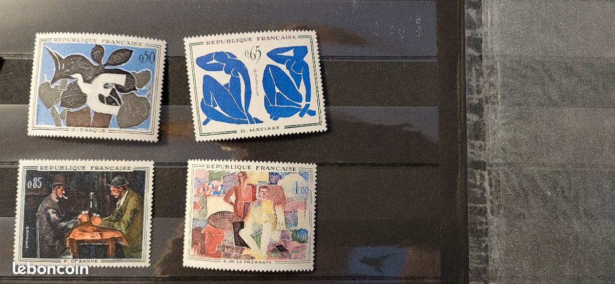Serie timbres tableaux peintres modernes 1961 (image 1)