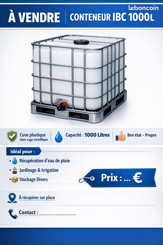 Starnearby Bidon d'eau avec Robinet 10L-25L, Réservoir d'eau Potable, Jerrican Alimentaire