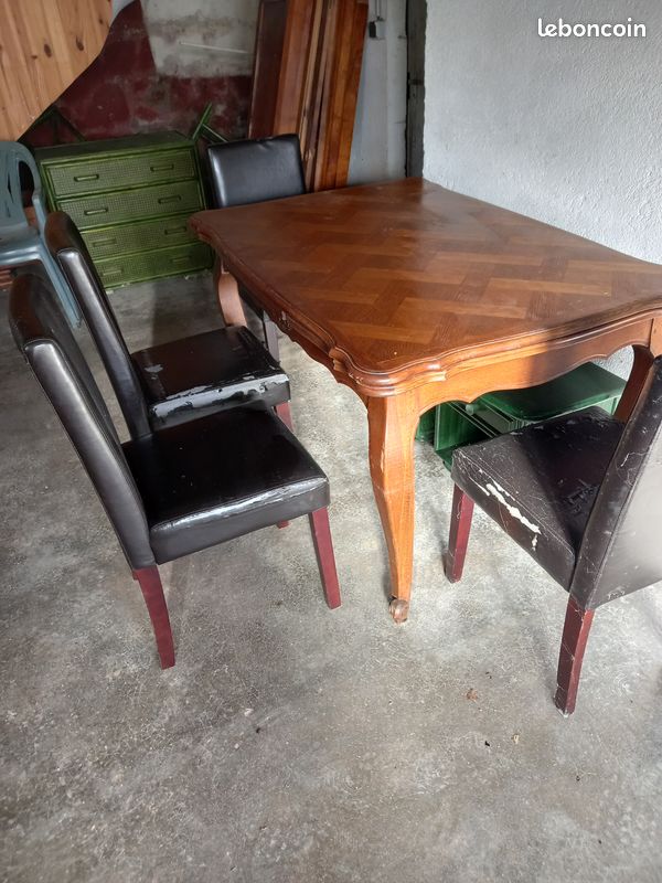 Table salle à manger avec 2 rallonges (image 1)