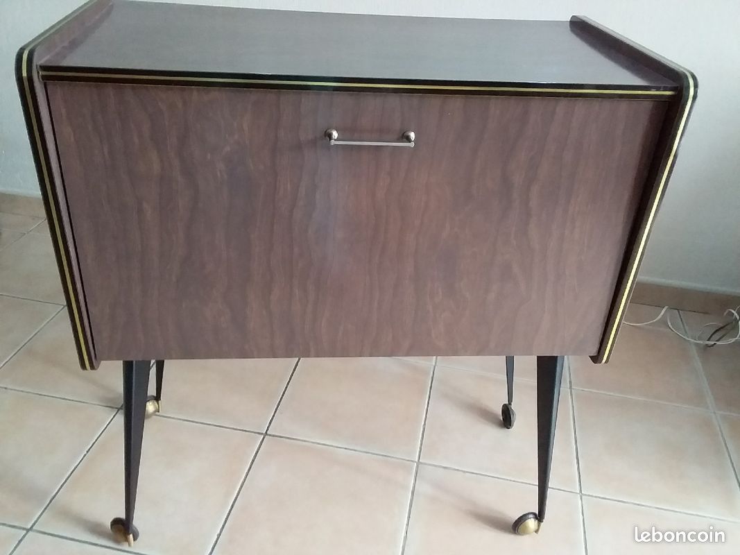 Meuble bar formica vintage années 60 (image 1)