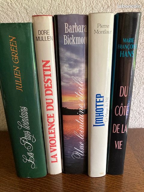 Lot de 5 livres en très bon état - liste ci-après (image 1)