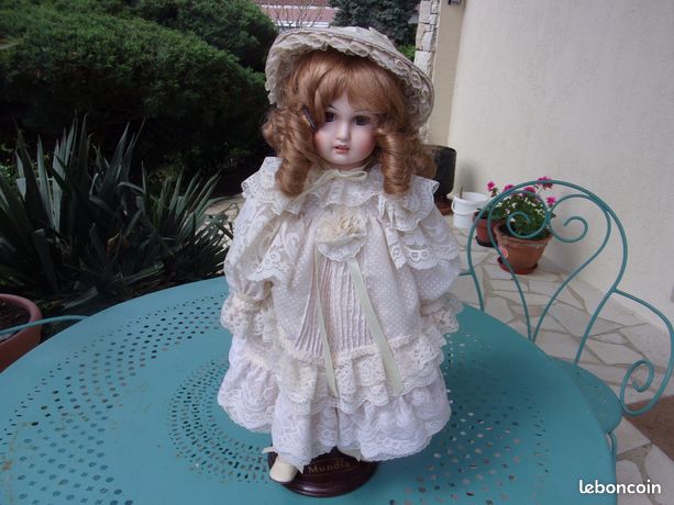 Poupée D'Artiste Mundia – Ally – Porcelaine – 64 Cm – Rare – Cécile Et Christine