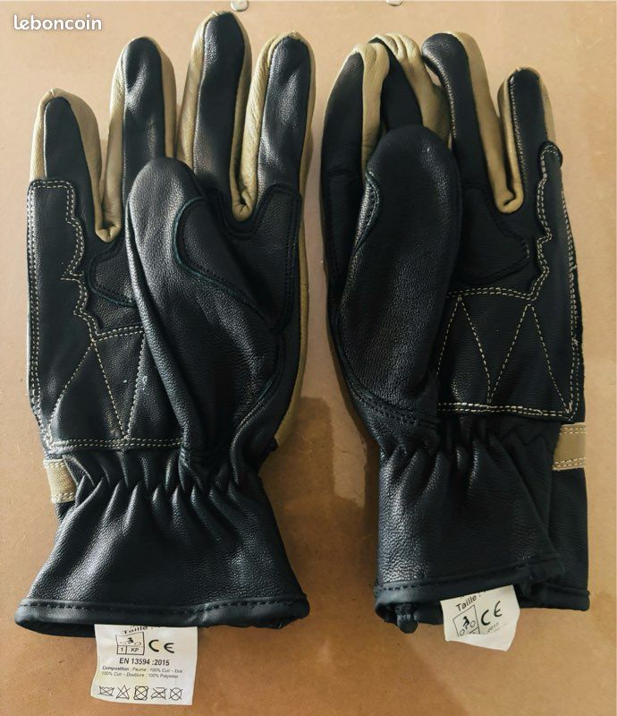 Gants moto en cuir Bullit BS324 – Taille 10(XL) (image 3)