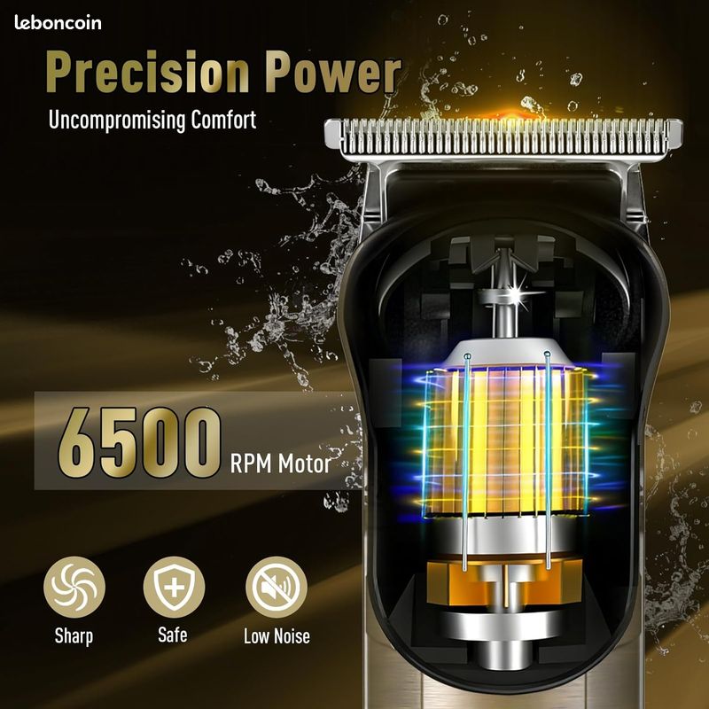Tondeuse Professionnelle Rechargeable Pour Hommes – Pour Barbe Et Cheveux, Précise Et Durable