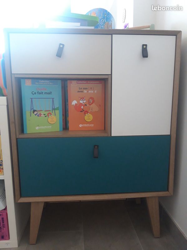 Meuble salon ou bureau coloré (image 1)