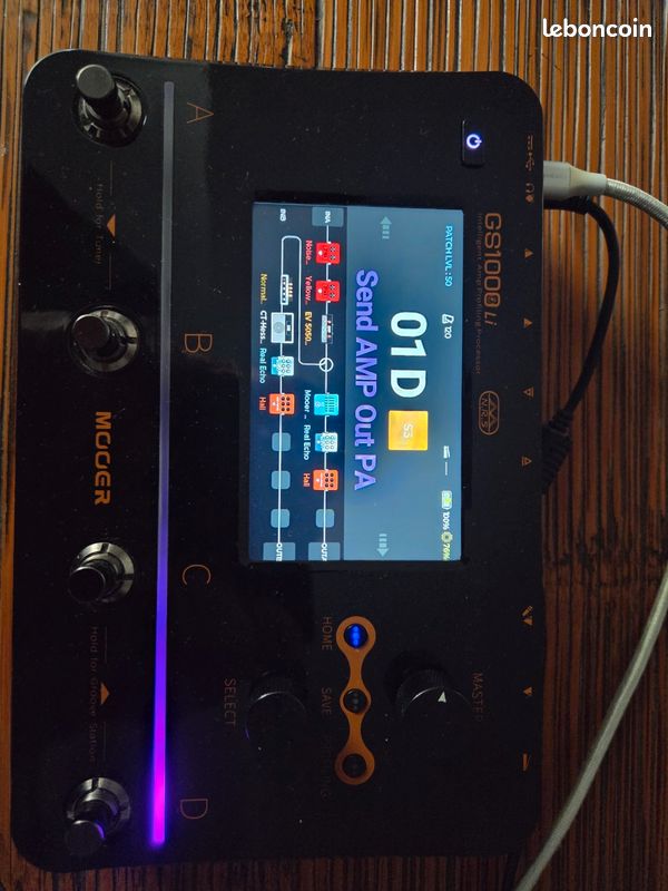 Multieffet Mooer GS1000Li Capture/Simu Amp/FX/Cab + Combo Rythm/Looper rechargeable (image 7)