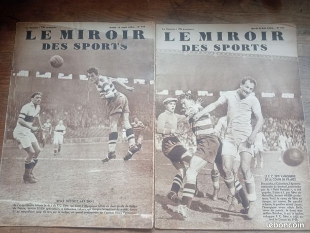 Revue D'époque 1934 – Finale Coupe De France Sète / Marseille – Le Miroir Des Sports