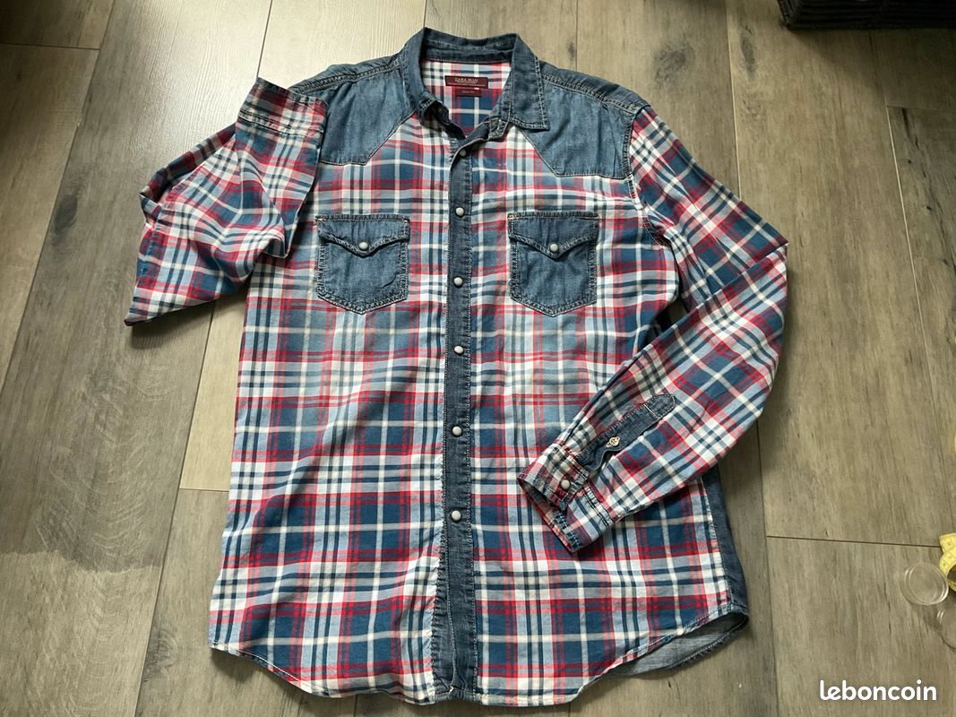 Chemise homme à carreaux Zara (image 3)
