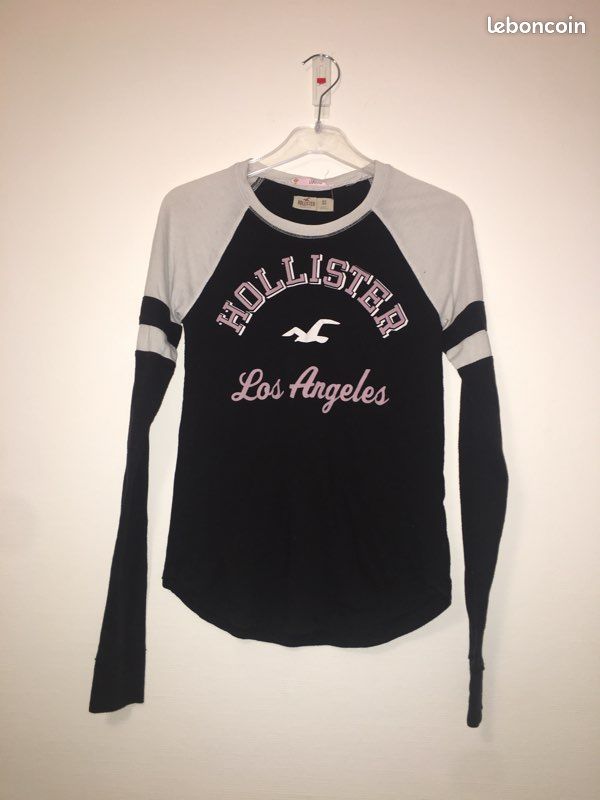 Tee shirt manche longue hollister (image 1)