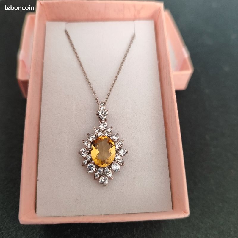 Collier avec pendentif vintage en argent 925 (image 1)