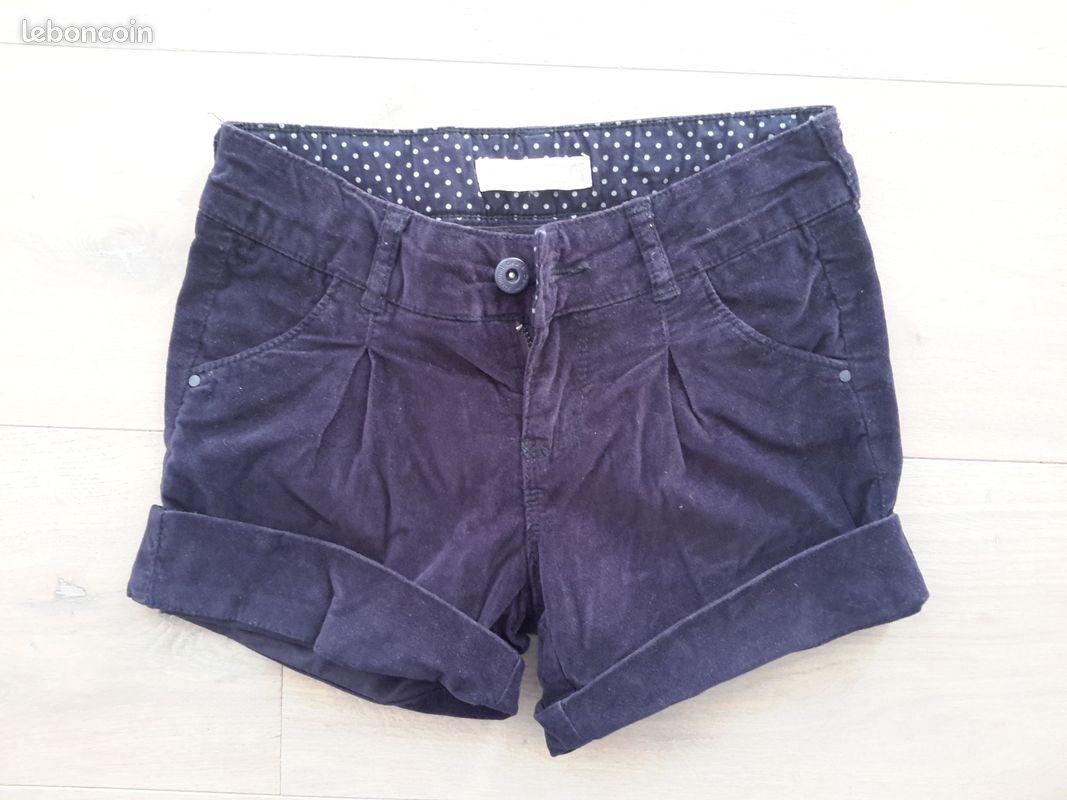 Short fille velours okaidi 8 ans (image 1)