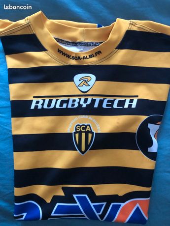 Maillot Rugby Sporting club albigeois SCA Albi Porté n° 22