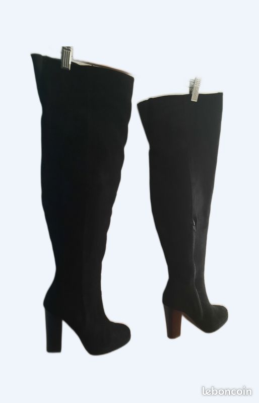 Botte cuissarde noire Just Fab Chaussures