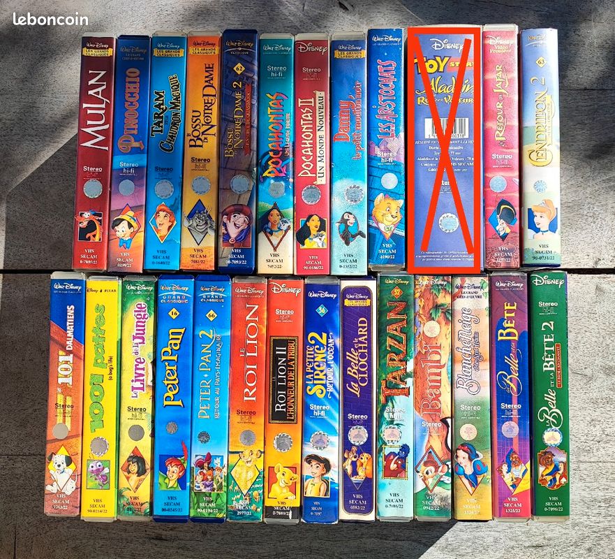 Cassettes VHS DISNEY (image 1)