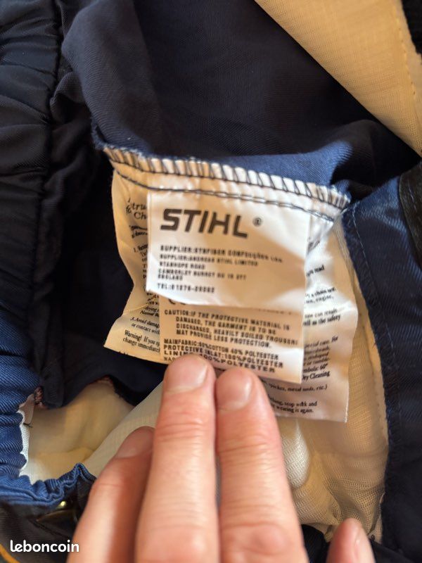 Bottes et pantalon de protection pour tronçonneuse Stihl (image 4)