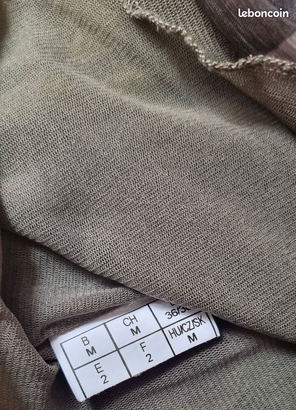 🤎💚 Haut vert fluo marron t.38 (image 7)