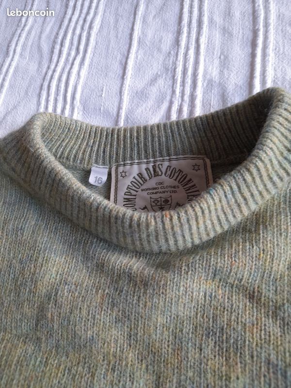 Pull Léger Cintré Comptoir Des Cottoniers Bleu Gris Taille M - Occasion Très Bon état