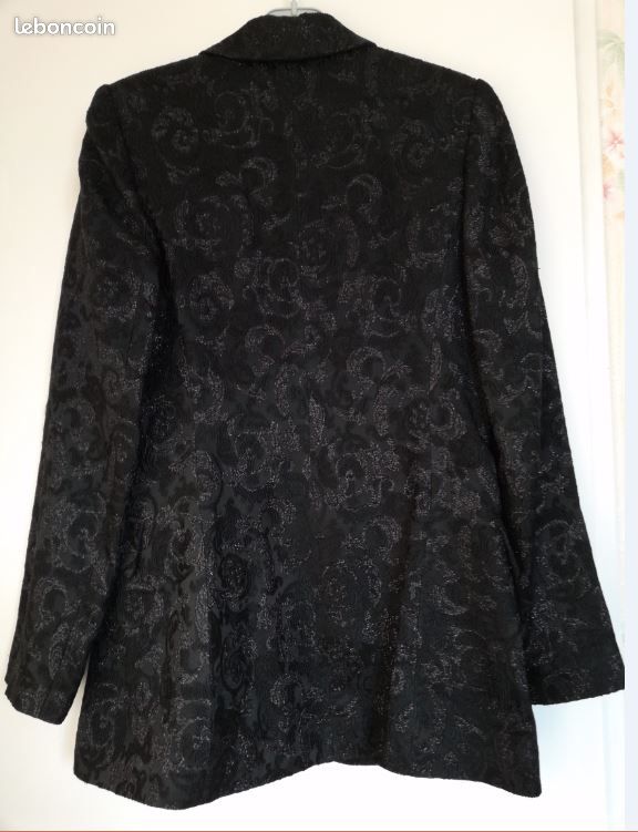 Veste longue noire habillée "Naf Naf" T36 (image 2)