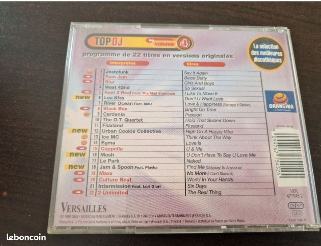 Cd compilation Top DJ volume 4 (image 2)