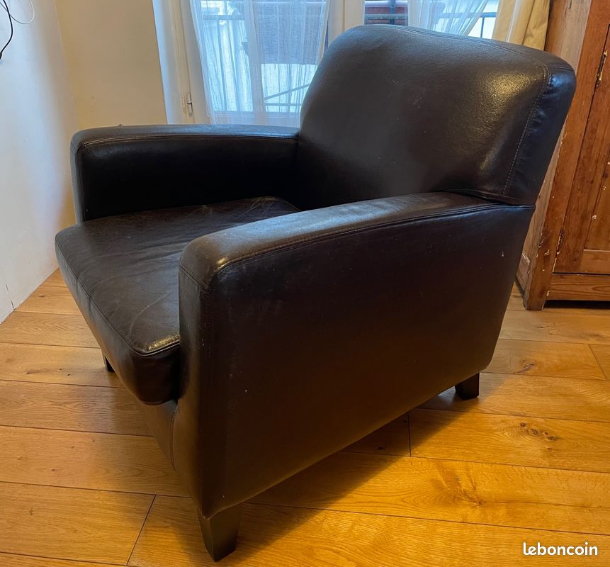 Fauteuil club cuir Ikea (image 2)