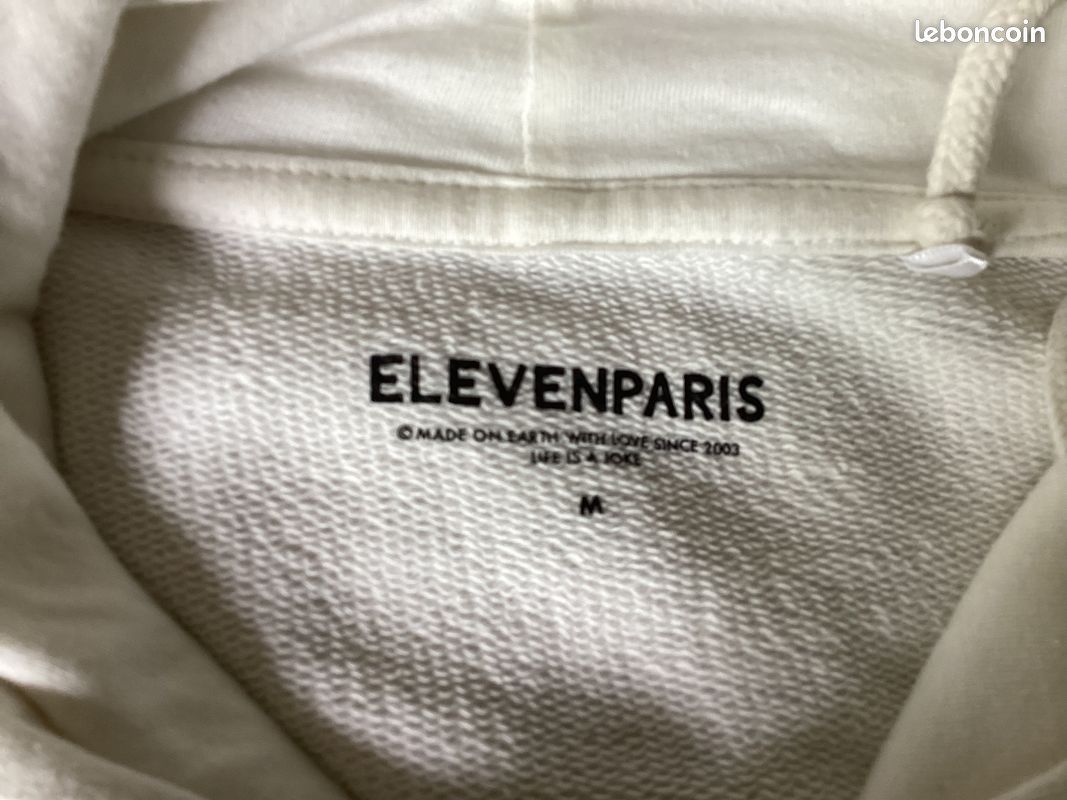 Sweat à Capuche Eleven Paris SABAMY HD – Taille M – Neuf Avec étiquettes