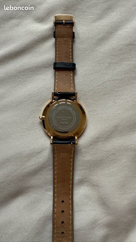Montre Rosefield noir et dorée (image 6)