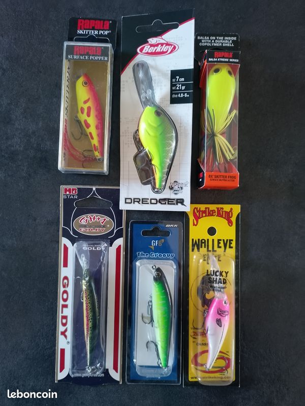 Lot De 6 Leurres Souples Figuratifs Pêche Direct - Jigging Carnassiers N°1