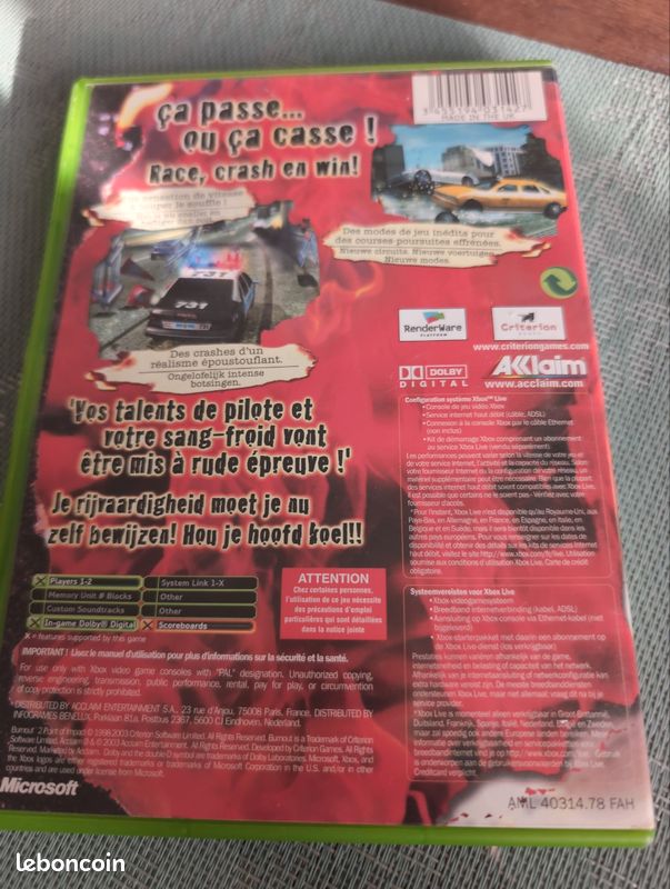 Jeu xbox burnout2 (image 2)