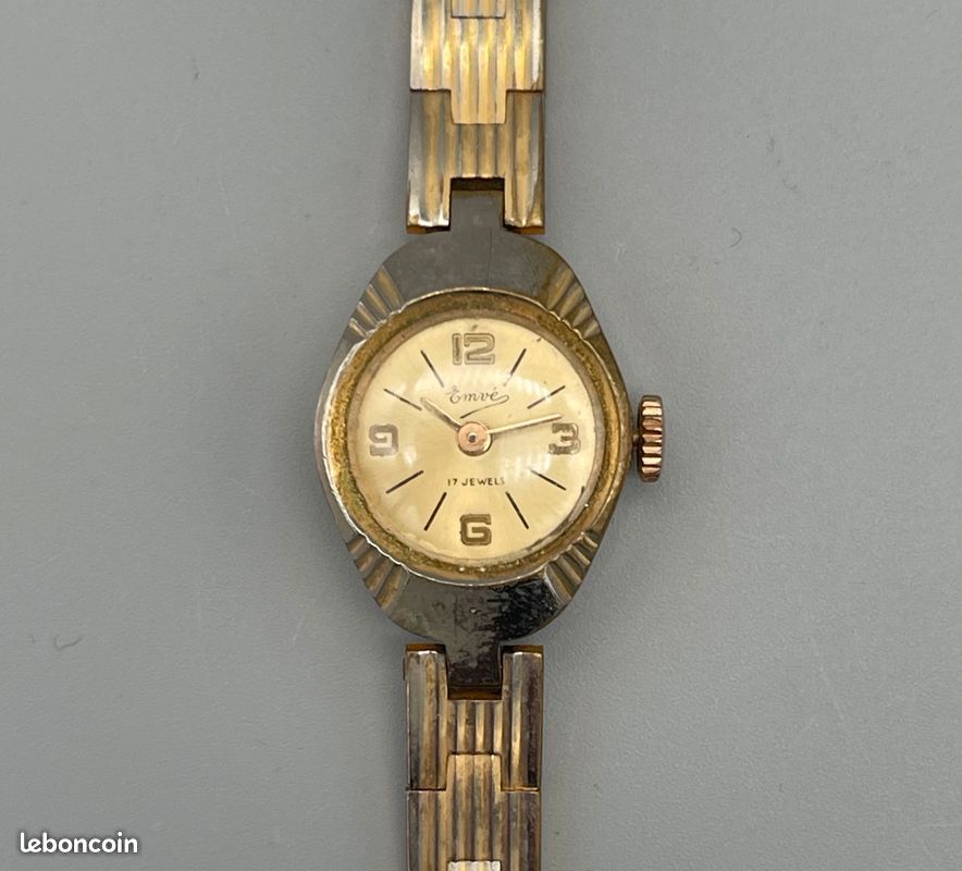 Montre Mécanique JOHNSON 17 Rubis 'Swiss Made' - Ne Fonctionne Pas Mais Balancier OK - Occasion
