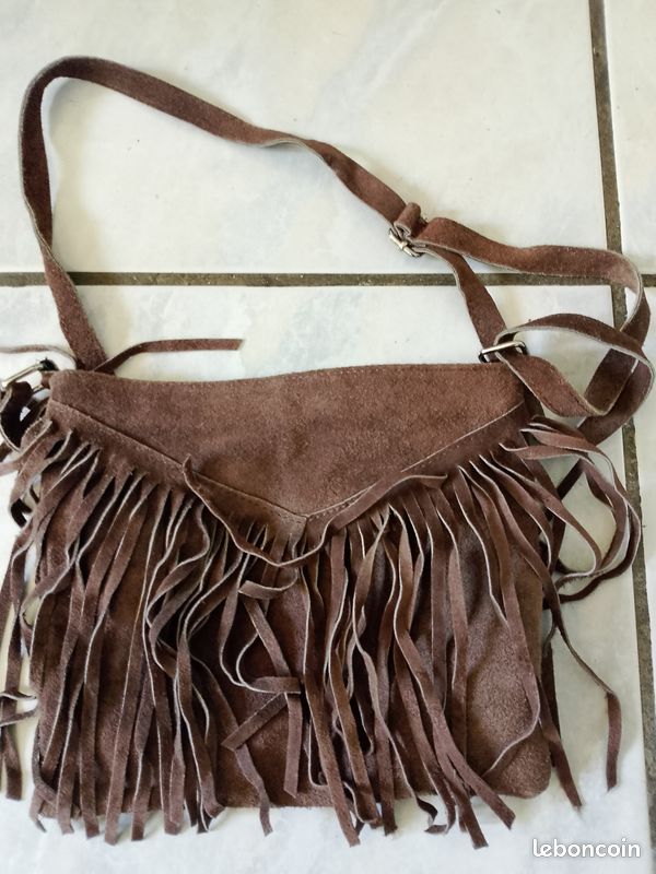 Sac à main cuir et daim véritable (genuine leather borse in pelle) (image 1)