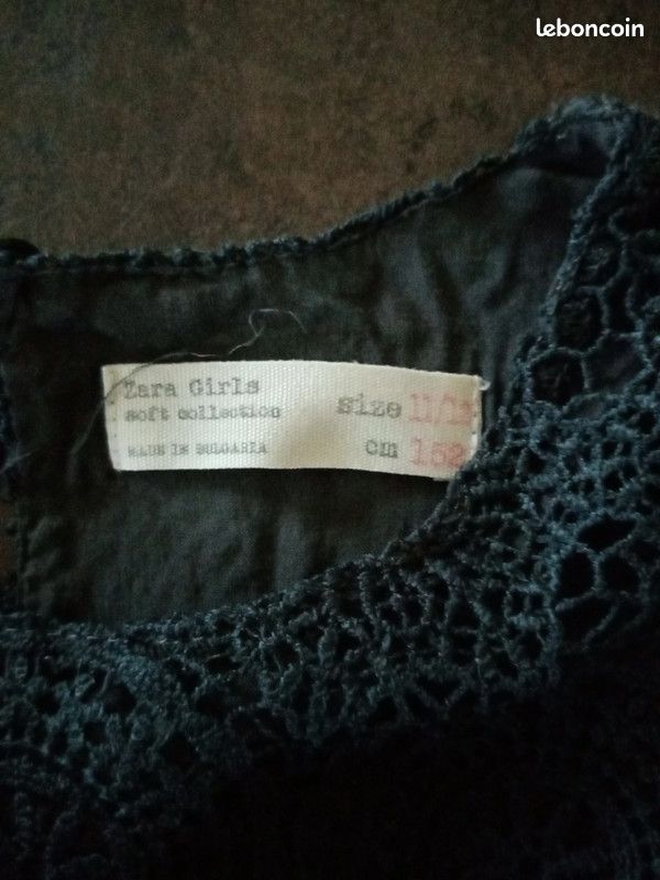Robe grise fille 12 ans Zara girls Très bon état (image 3)