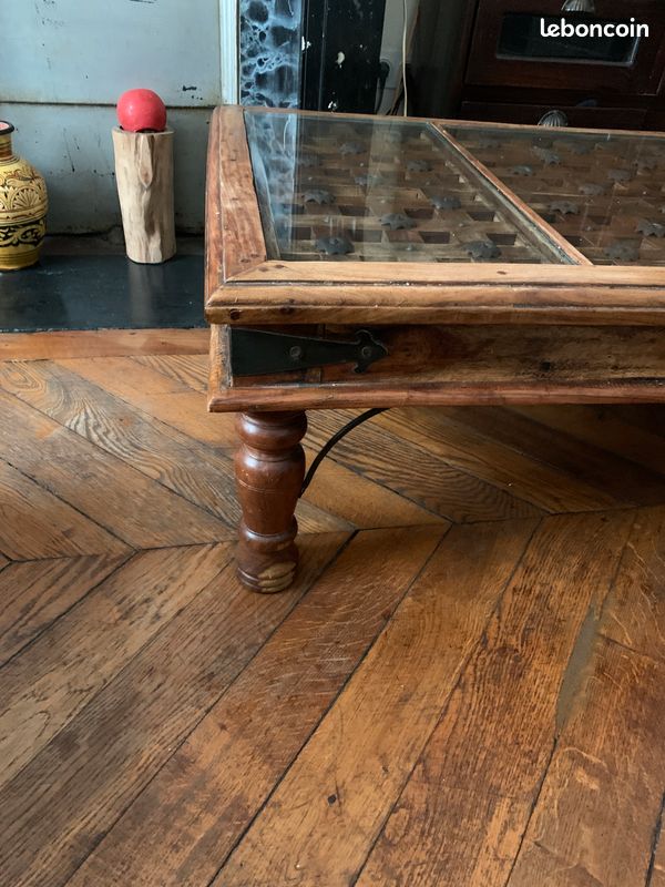 Superbe table basse ferronnerie & sculpture (image 6)