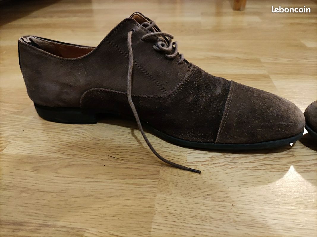 Chaussures daim marron 41 (image 2)