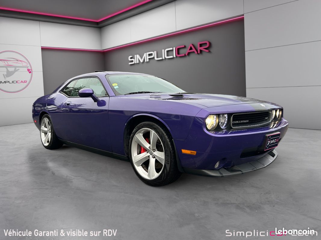 DODGE CHALLENGER 6.1 V8 431 SRT8 BVM - Caméra de recul - Garantie 12 mois (image 1)