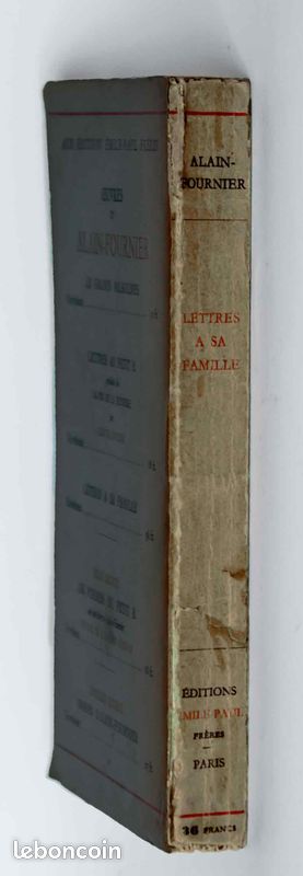 Alain-Fournier, Lettres à sa famille (image 4)