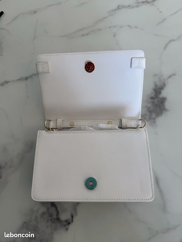 Le Tanneur Émilie – Petit sac bandoulière blanc en cuir (image 2)