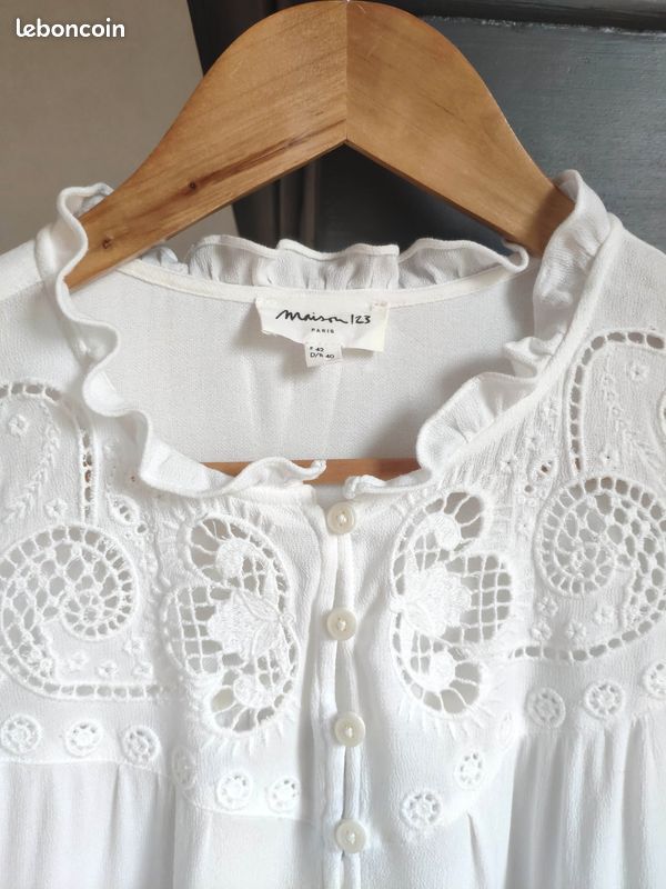 Blouses et chemises blanches S Femme | Maison 123