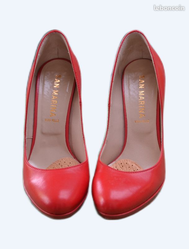 San Marina Escarpins A Brides Escarpins Rouge San Marina Femme