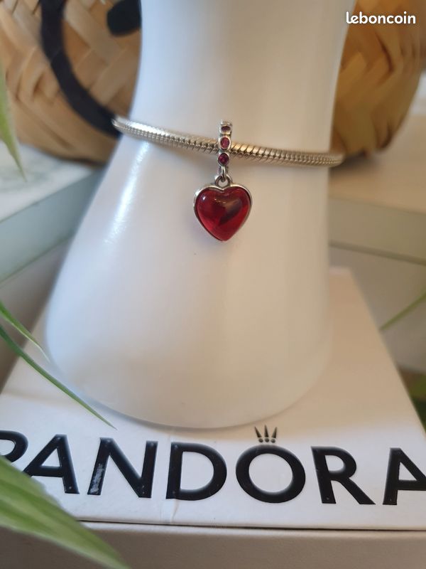Charm cœur double pendentifs (image 2)